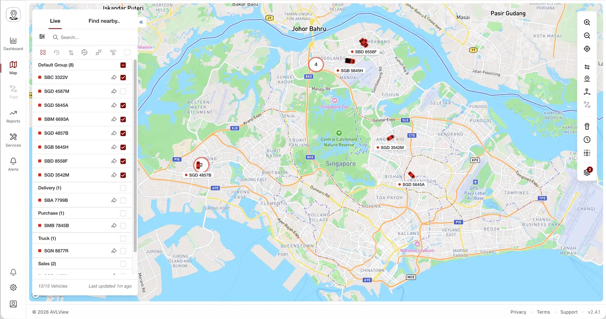 Live Fleet Tracking Dashboard
