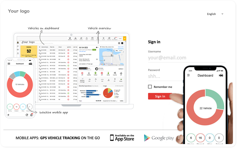 1 White label vehicle tracking software AVLView